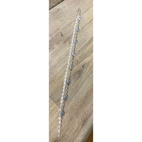 Western Silver and Turquoise Waist Belt - Picture 2 of 2